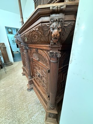 Mueble Iglesia Francés Antiguo Madera