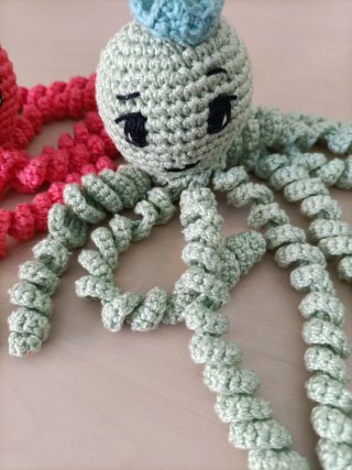 Muñecos de ganchillo pulpo