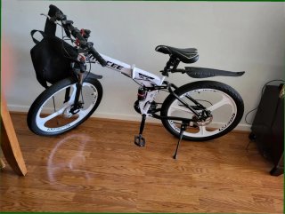 Bicicleta Mtb Plegable Blanca
