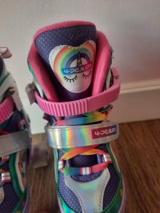 Patines 4 Ruedas Unicornio Morado