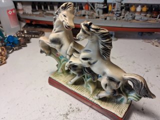 Figura 2 caballos cerámica