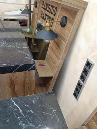 2 Muebles de barbería bandedo Muebles más espejos