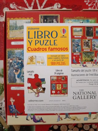 Libro y Puzzle Cuadros Famosos Usborne