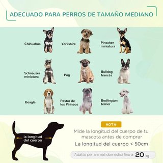 Cama Elevada Mascotas Malla Transpirable Azul 76cm