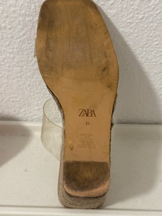 Sandalias Zara Beige Transparentes