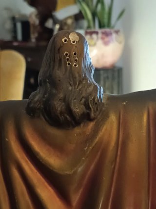 Cristo Redentor pasta madera Olot