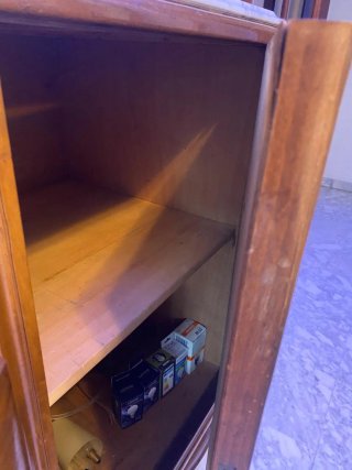 Lote 2 cómodas aparadores madera y mármol salón
