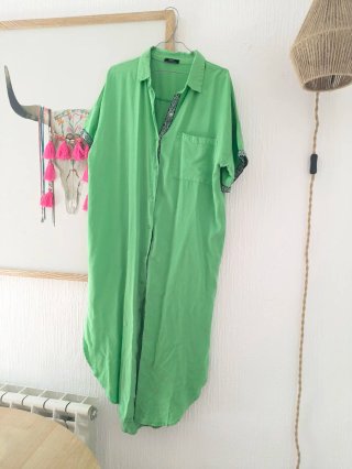 Camisa verde oversize