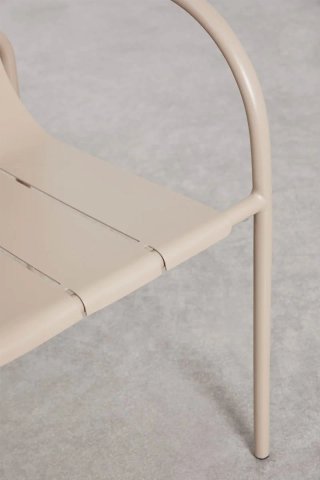 Silla Isoria Acero Apilable con Reposabrazos Sklum