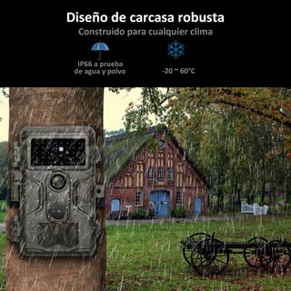 GardePro A3S cámara fototrampeo 64MP visión