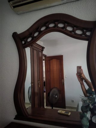 Espejo de pared madera
