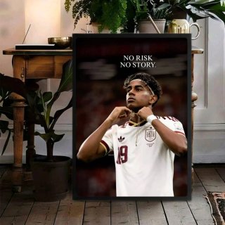 Quadro calcio Lamine Yamal