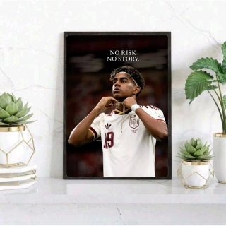 Quadro calcio Lamine Yamal