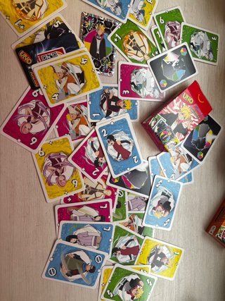 pack cartas uno animes