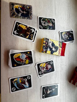 pack cartas uno animes