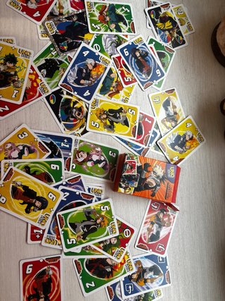 pack cartas uno animes