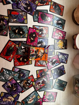 pack cartas uno animes