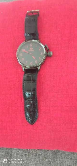 Reloj Marea Negro Correa Piel
