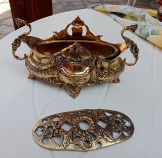 Cenicero/Inciensario Vintage Francés Dorado