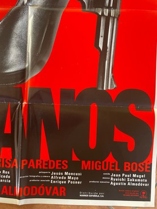 Póster original Tacones Lejanos Pedro Almodóvar