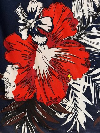 Falda larga estampada floral
