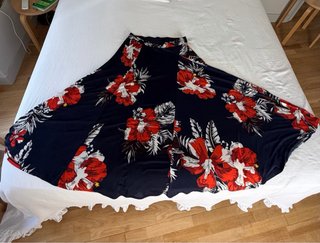 Falda larga estampada floral