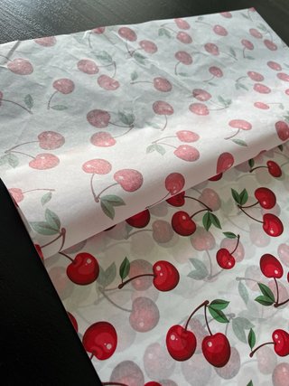 Carta Fazzoletto Semitrasparente con Fiori