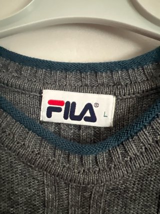 Jersey Fila Competition Gris y Azul Marino