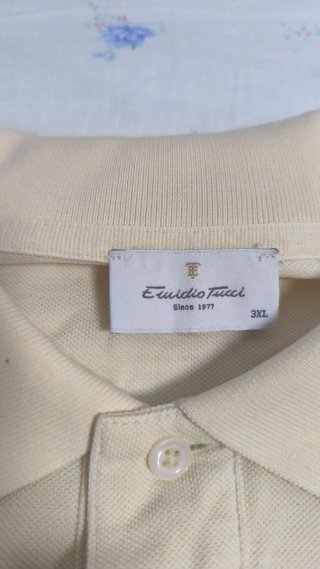 Polo Emilio Tucci Manga Corta Amarillo