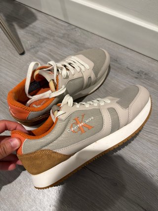 Zapatillas Calvin Klein Beige/Naranja Talla 40