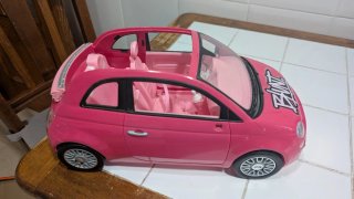 Coche Descapotable Barbie Rosa