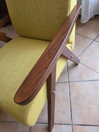 Poltrona relax, regolabile, in legno