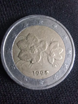 Moneda 2€ Finlandia 1999 error