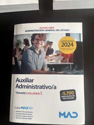 Libros oposiciones Auxiliar Administrativo AGE