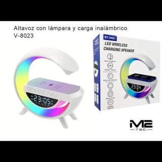 Altavoz Bluetooth 5.3 Carga Inalámbrica LED