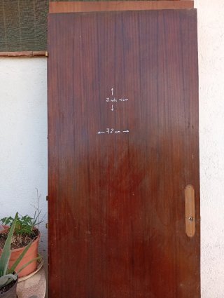 Puertas de madera 204x72 y 204x63