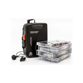 GPO reproductor grabador casete retro negro