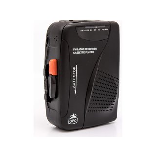 GPO reproductor grabador casete retro negro