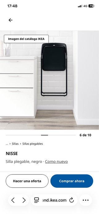 Sillas plegables Ikea Nisse
