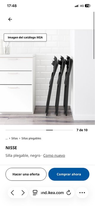 Sillas plegables Ikea Nisse