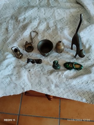 Lote figuras bronce