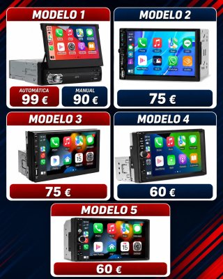 Radio Multimedia 7" Android Auto, CarPlay, Cámara
