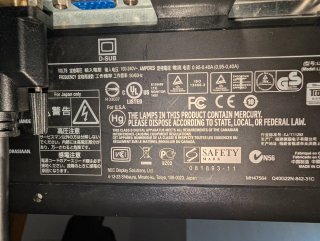 Monitor NEC MultiSync P221W