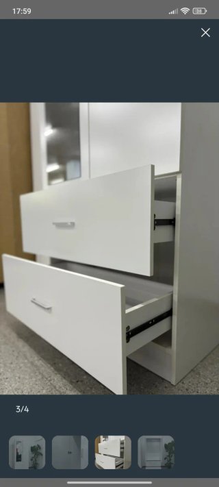 Armario 2 puertas blanco con espejo