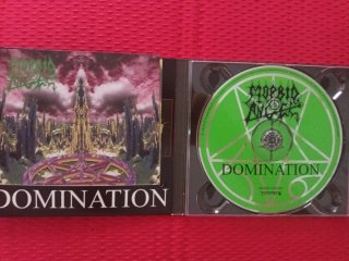 CD digipak con libreto y poster Morbid Angel Domin
