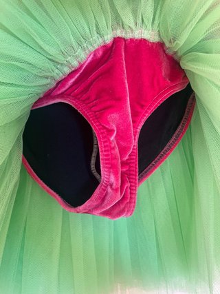 Costume Danza Velluto Fucsia Pois Cucimatto