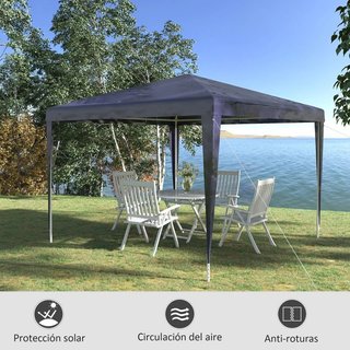 Carpa cenador desmontable 3x3m DEFECTO