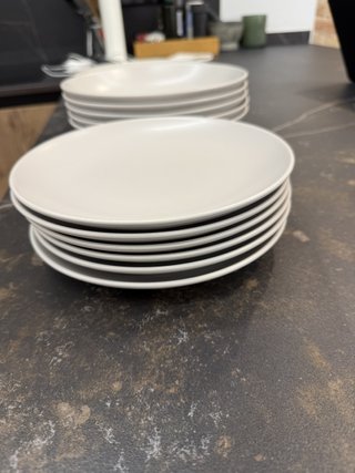 Vajilla IKEA 17 piezas blanco mate