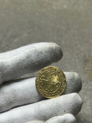 Moneda oro. Escudo Felipe V 1702 Cagliari