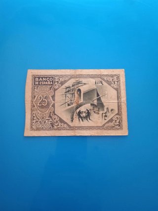 Billete 25 pesetas Bilbao 1937